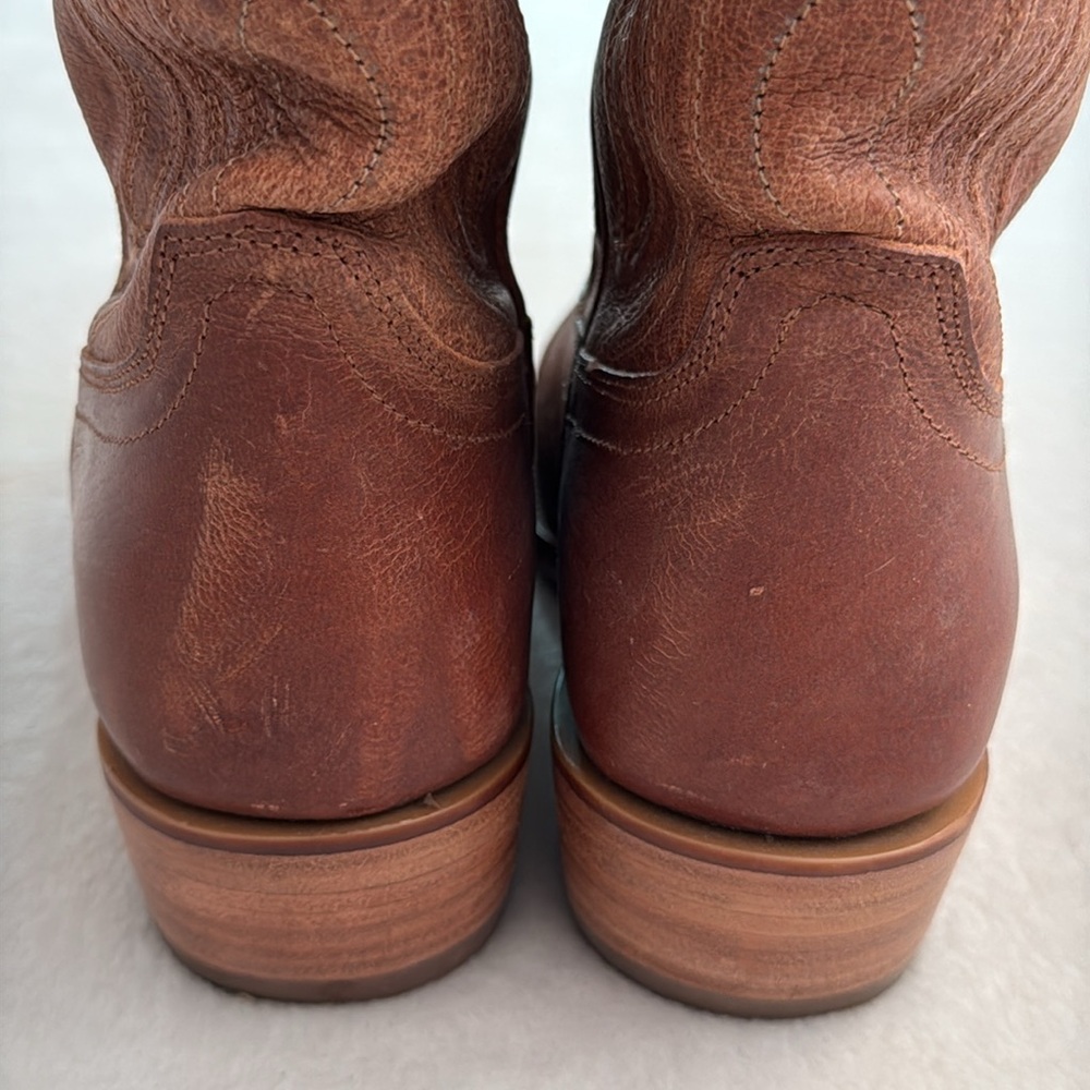 Tecovas Rustic Brown Leather Western Heeled Boots - Picture 7 of 16